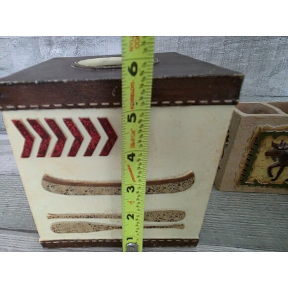 The Wild Outdoorsman Rustic Lodge Bathroom Set With Moose & Bear Tissue, Soap Tb - Picture 9 of 16